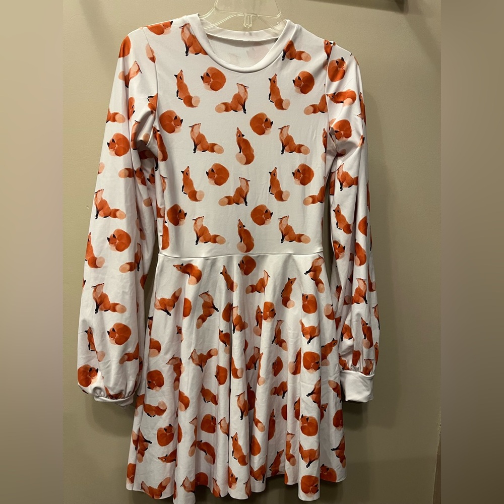 EUC BlackMilk Ghost Foxes Bishop Skater Dress Size S - Picture 3 of 5